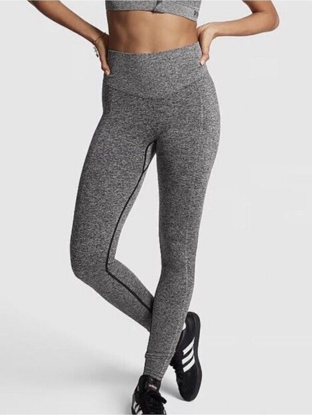 Victoria’s Secret PINK High-Waist Heather Gray Leggings - Women's Activewear